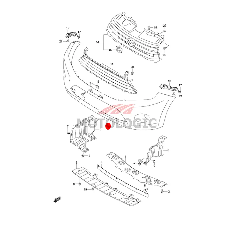 FRONT BUMPER SUZUKI CELERIO SERIES - Master