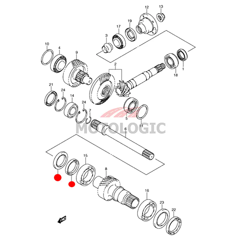 OIL SEAL AXLE CASE SUZUKI SWIFT SERIES - Master