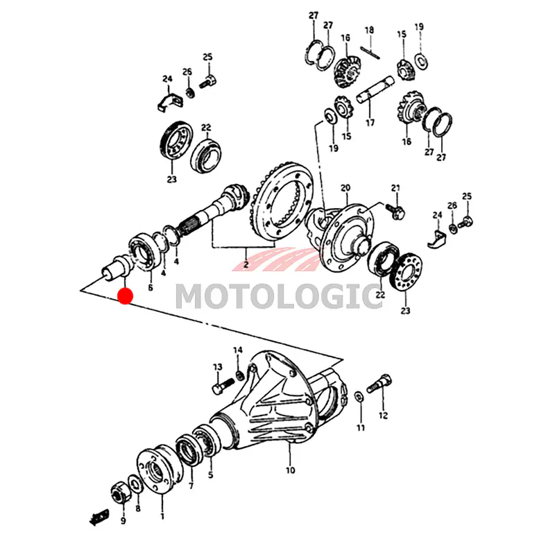 SPACER BEVEL PINION SUZUKI JIMNY SERIES - Master