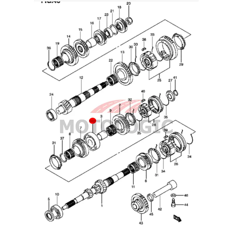 INPUT SHAFT BEARING LEFT SUZUKI SWIFT SERIES - Master