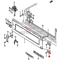 TAIL GATE HINGE SUZUKI SAMURAI SERIES - Master