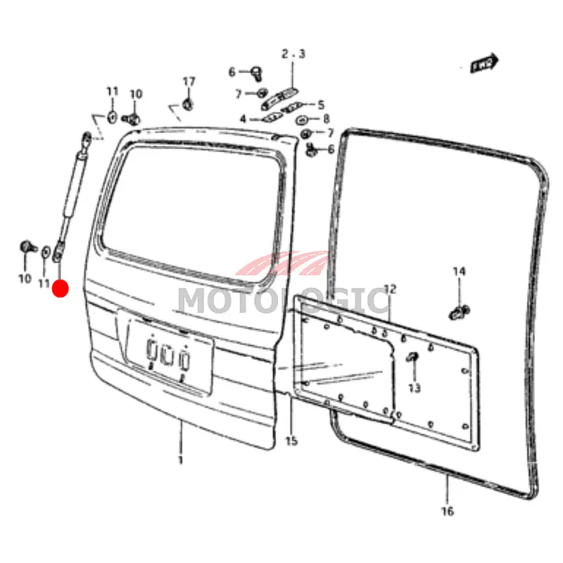 BACK DOOR BALANCER UNIT SUZUKI CARRY SERIES - Master