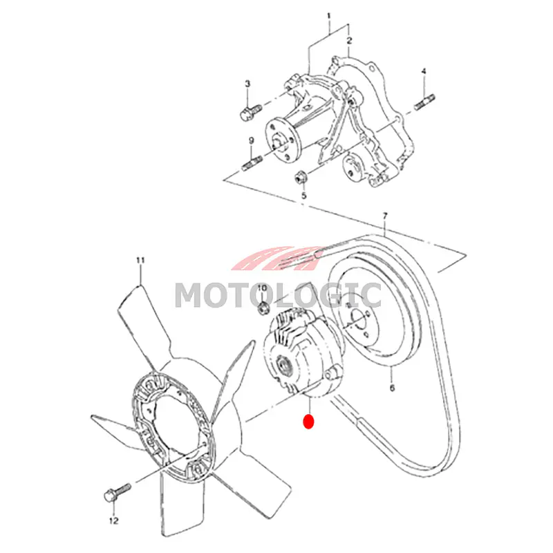 CLUTCH FAN SUZUKI JIMNY SERIES - Master