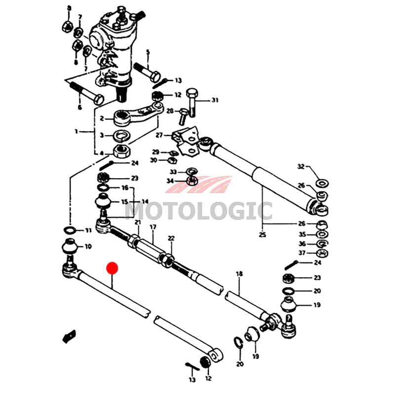 STEERING DRAG ROD SUZUKI SAMURAI SERIES - Master