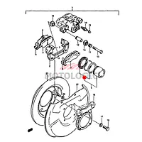 PISTON SEAL SET BRAKE CALIPER SUZUKI SAMURAI SERIES - Master