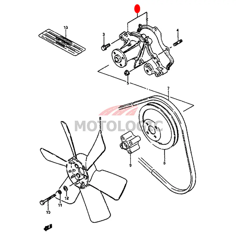 WATER PUMP SUZUKI SAMURAI SERIES - Master