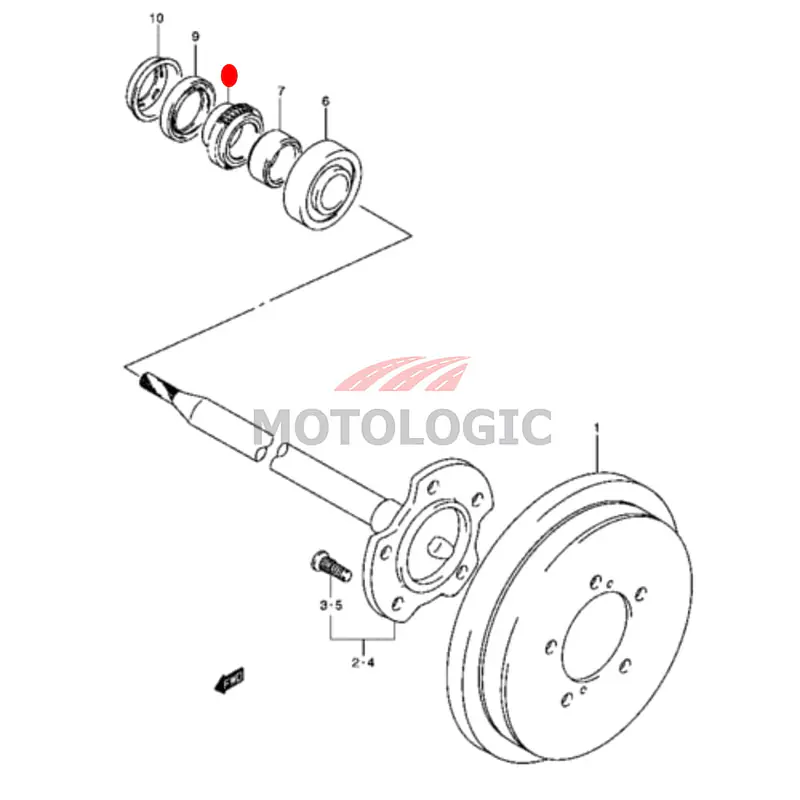 REAR WHEEL BEARING RETAINER RING SUZUKI JIMNY SERIES - Master