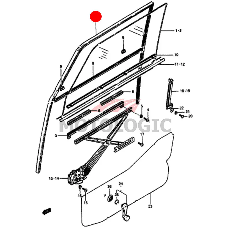 GLASS RUN CHANNEL SUZUKI SAMURAI SERIES - Master