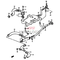 OUTLET RADIATOR PIPE SUZUKI SAMURAI SERIES - Master