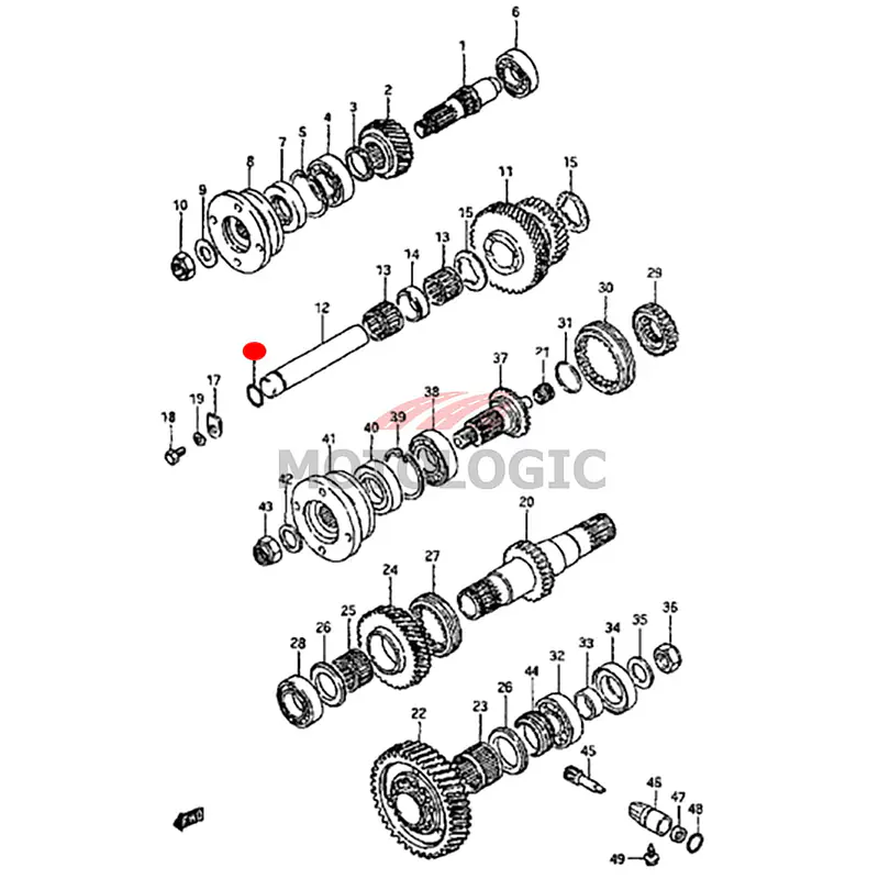 COUNTERSHAFT O RING SUZUKI SAMURAI SERIES - Master