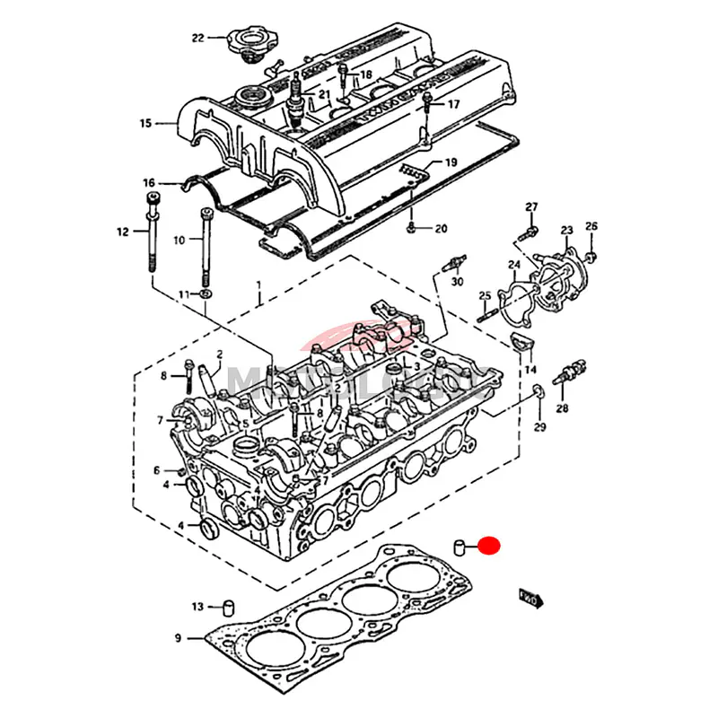 CYLINDER HEAD DOWEL PIN SUZUKI SWIFT SERIES - Master
