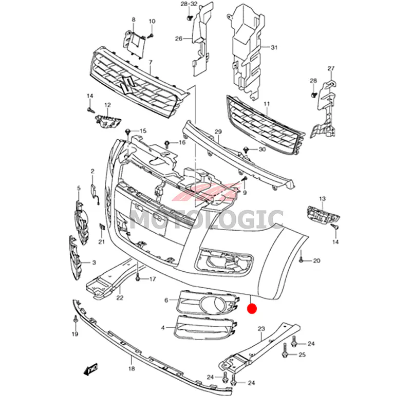 FRONT BUMPER SUZUKI SPLASH SERIES - Master