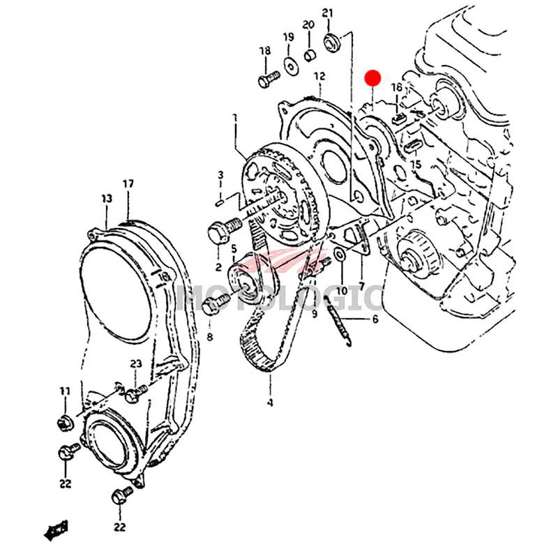 TIMING BELT INSIDE COVER SEAL SUZUKI SAMURAI SERIES - Master