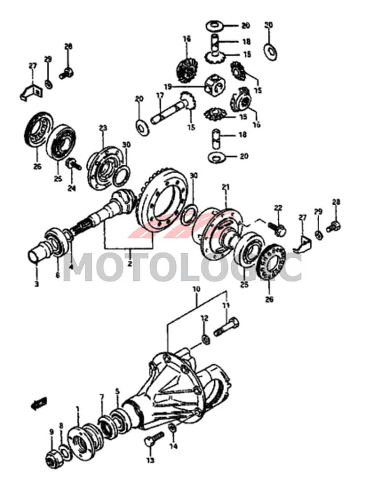 OIL SEAL BEVEL DRIVE PIN SUZUKI SERIES - Master