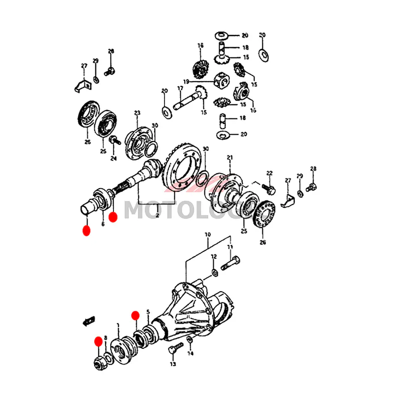 FRONT DIFFERENTIAL REPAIR KIT SUZUKI SAMURAI SERIES - Master