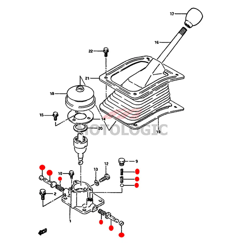 GEAR SHIFTER REPAIR KIT SUZUKI SAMURAI SERIES - Master