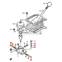 GEAR SHIFTER REPAIR KIT SUZUKI SAMURAI SERIES - Master