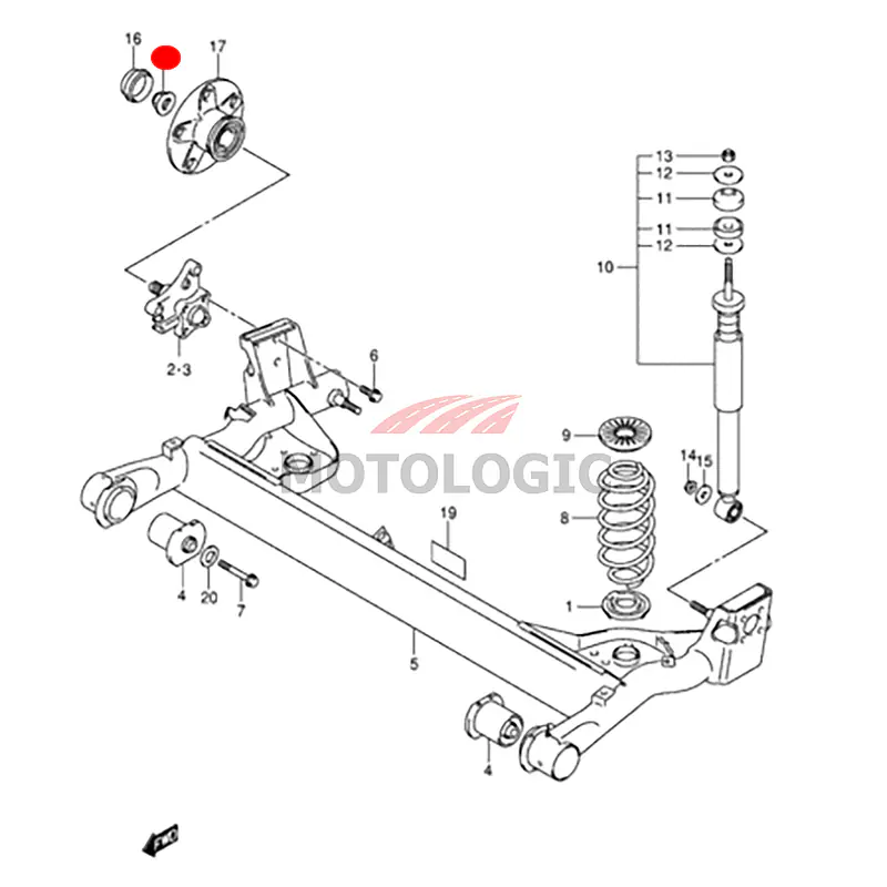 REAR AXLE NUT SUZUKI SWIFT SERIES - Master