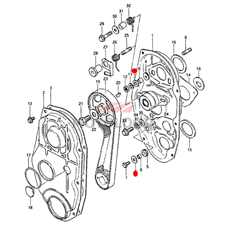 TIMING BELT INSIDE COVER WASHER SUZUKI SAMURAI SERIES - Master