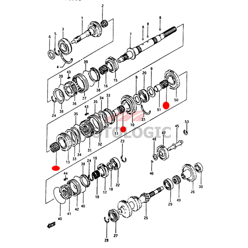 MAIN SHAFT GEAR ROLLOR BEARING SUZUKI SAMURAI SERIES - Master