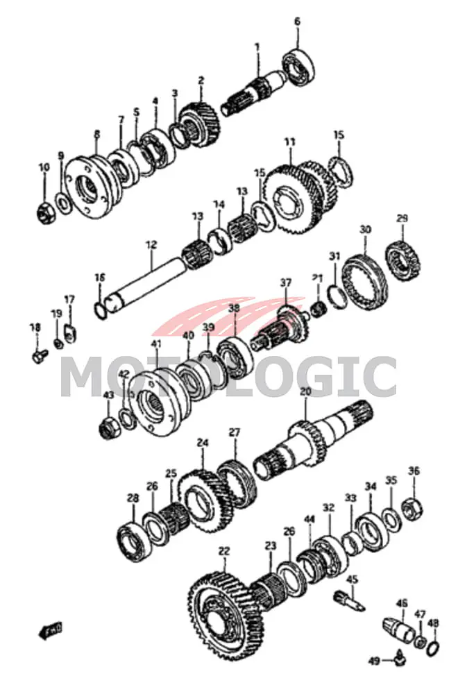 T/F CASE COUNTERSHAFT BEARING SUZUKI SAMURAI SERIES - Master