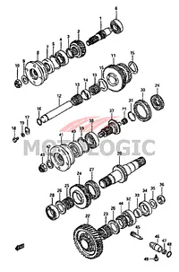 T/F CASE COUNTERSHAFT BEARING SUZUKI SAMURAI SERIES - Master