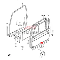 DOOR HINGE UPPER SUZUKI SAMURAI SERIES - Master