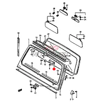 WINDOW CUSHION BRACKET SUZUKI SAMURAI SERIES - Master