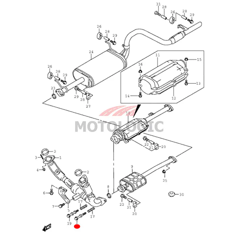 EXHAUST PIPE BOLT SUZUKI SWIFT SERIES - Master