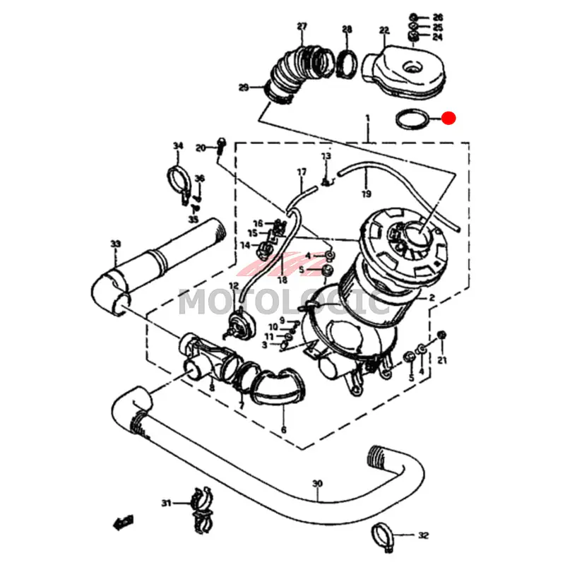 CARB AIR INTAKE CASE SEAL SUZUKI SAMURAI SERIES - Master