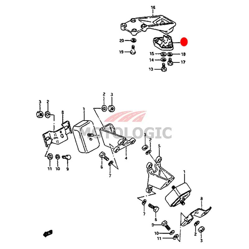 REAR ENGINE MOUNTING SUZUKI SAMURAI SERIES - Master