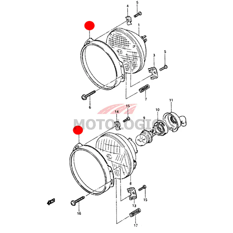 HEADLAMP RIM SURROUND SUZUKI SAMURAI SERIES - Master