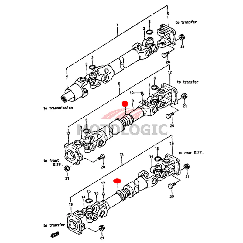 PROPELLER SHAFT BOOT SUZUKI SAMURAI SERIES - Master