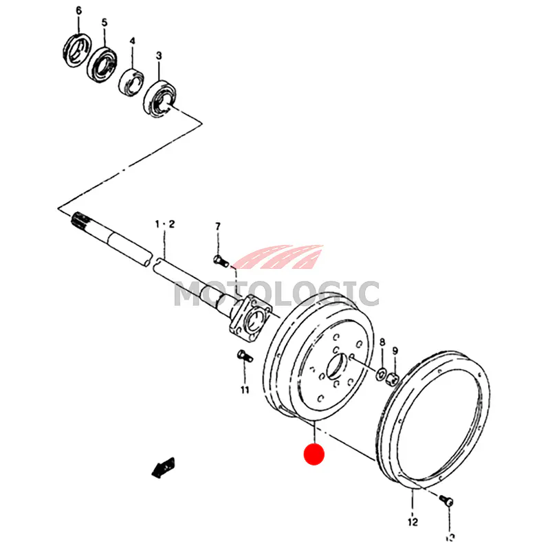 REAR BRAKE DRUM SET SUZUKI SAMURAI SERIES - Master
