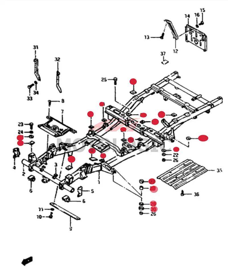 CHASSIS FULL REPAIR KIT SUZUKI SAMURAI SERIES - Master