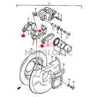 BRAKE CALIPER SPRING KIT SUZUKI SAMURAI SERIES - Master