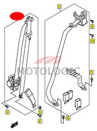 SEAT BELT FRONT RIGHT SUZUKI SWIFT SERIES - Master
