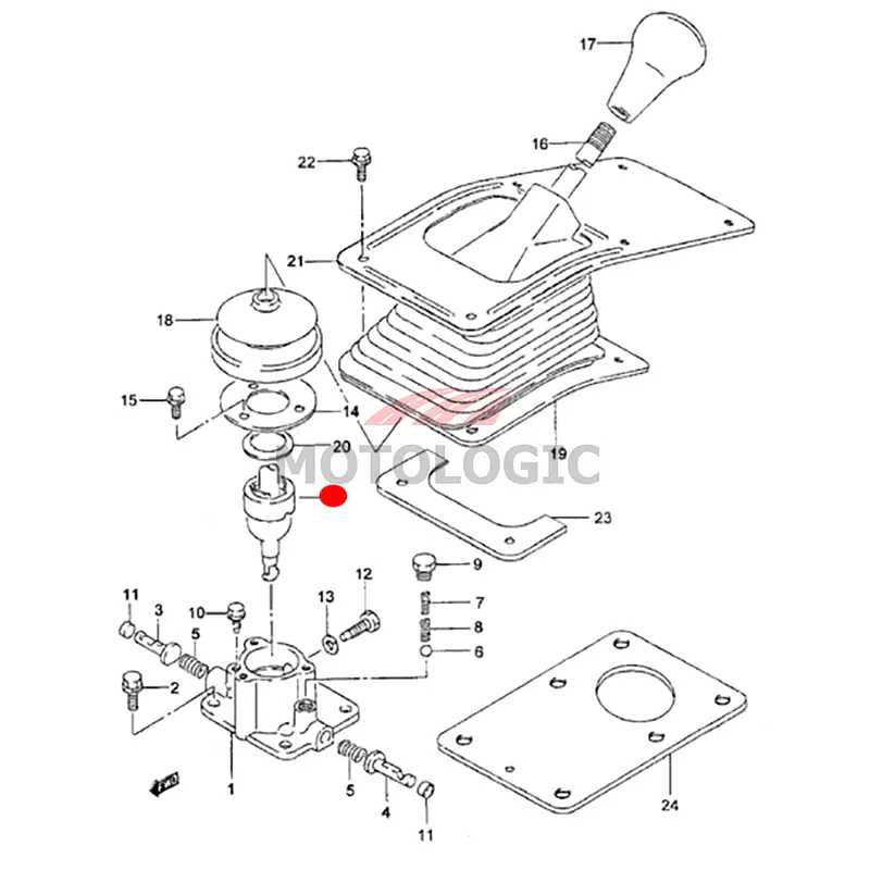 GEAR SHIFT CONTROL LEVER SEAT SUZUKI SAMURAI SERIES - Master
