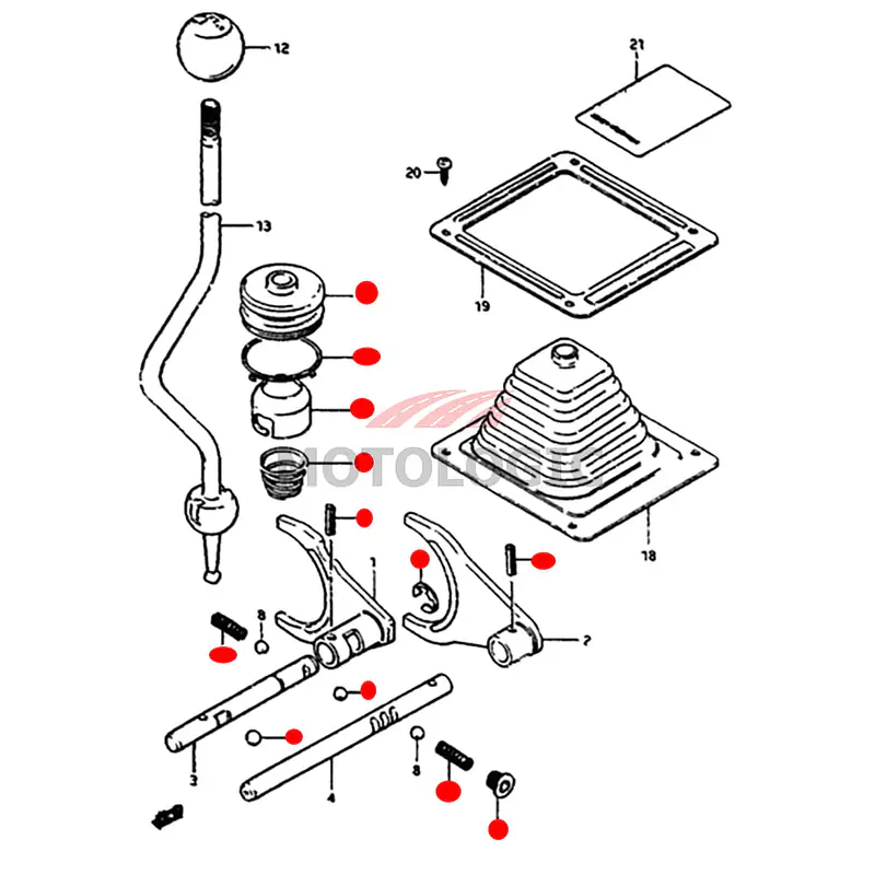 TRANSFER CASE REPAIR KIT COMPLETE SUZUKI SAMURAI SERIES - Master