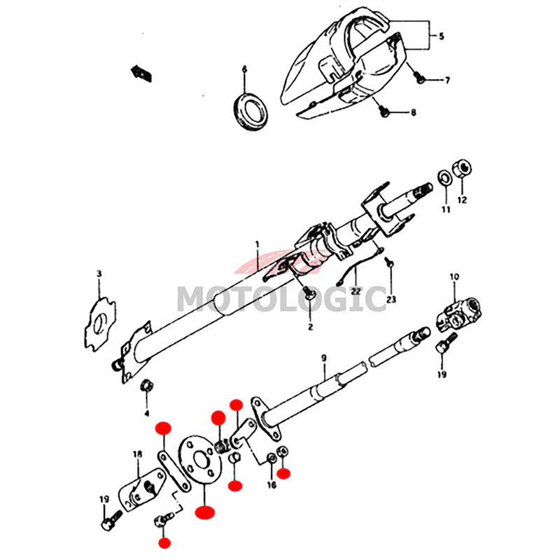 STEERING COUPLING RUBBER JOINT KIT SUZUKI SAMURAI SERIES - Master