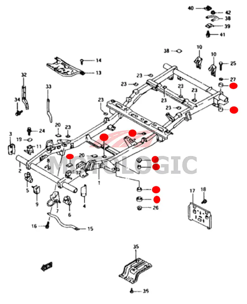 CHASSIS RUBBER KIT SUZUKI SAMURAI SERIES - Master