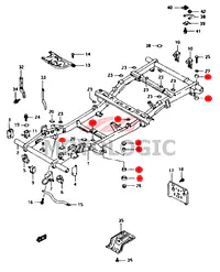 CHASSIS RUBBER KIT SUZUKI SAMURAI SERIES - Master