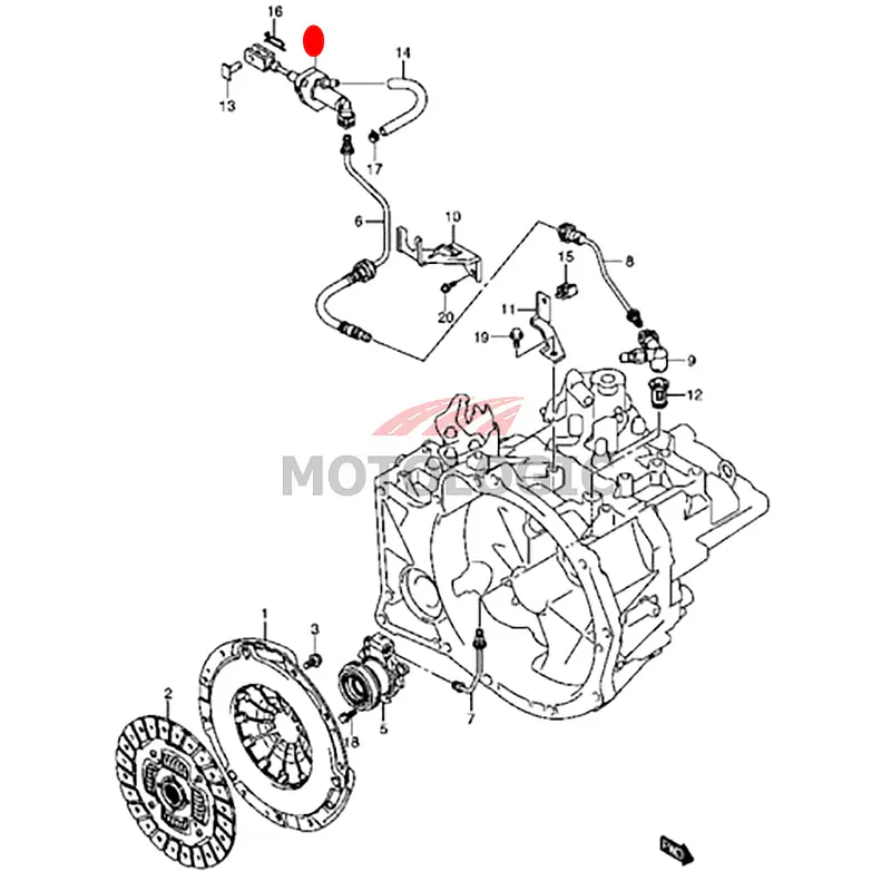 CLUTCH MASTER CYLINDER SUZUKI SERIES - Master