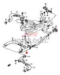 INLET WATER PIPE SUZUKI SAMURAI SERIES - Master