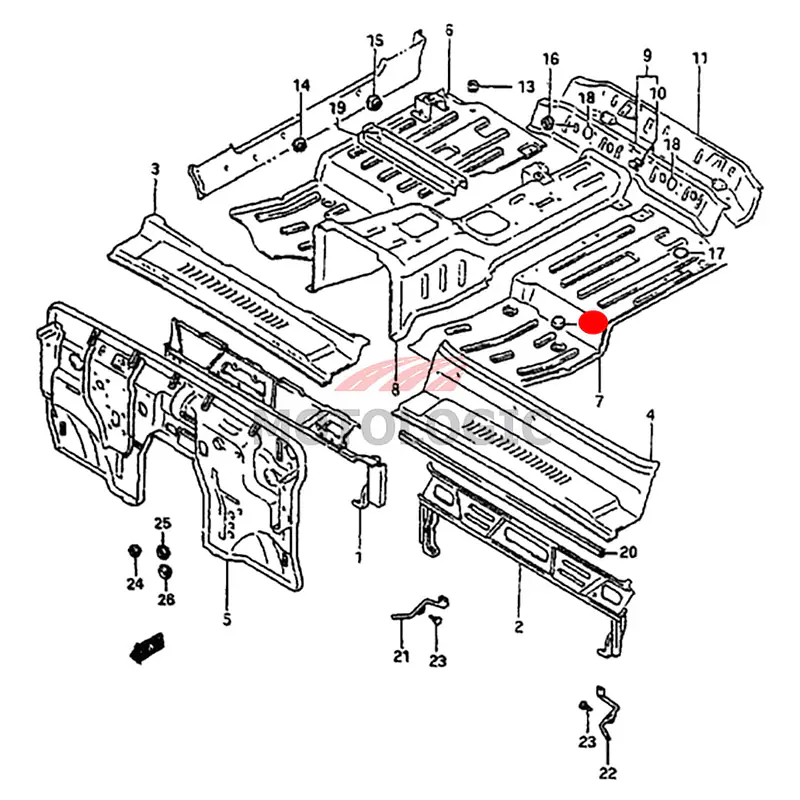 FLOOR CAP SUZUKI SAMURAI SERIES - Master