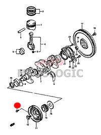 CRANKSHAFT PULLEY BOLT SUZUKI SAMURAI SERIES - Master