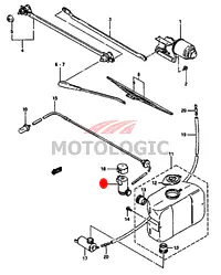 WASHER PUMP SPRAY MOTOR SUZUKI SAMURAI SERIES - Master
