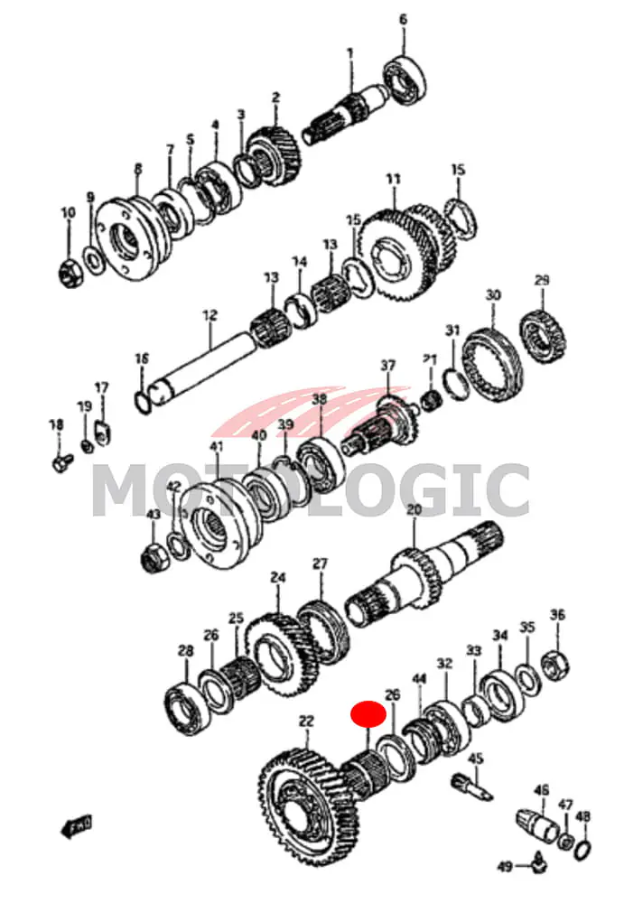BEARING T/F OUT LOW GEAR SUZUKI SAMURAI SERIES - Master