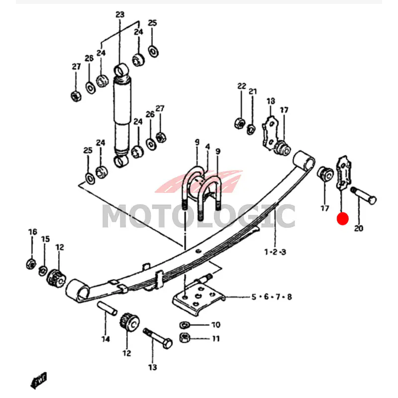 OUTER SHACKLE PLATE SUZUKI SAMURAI SERIES - Master