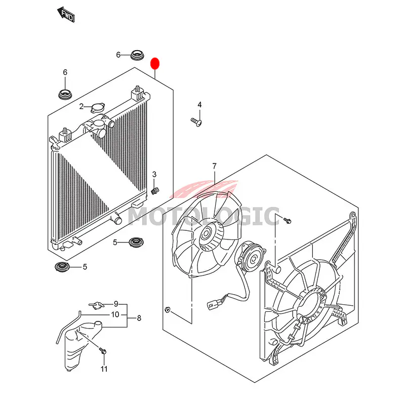 RADIATOR ASSY SUZUKI IGNIS SERIES - Master